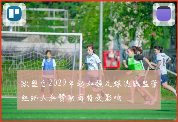欧盟自2029年起加强足球洗钱监管经纪人和赞助商将受影响